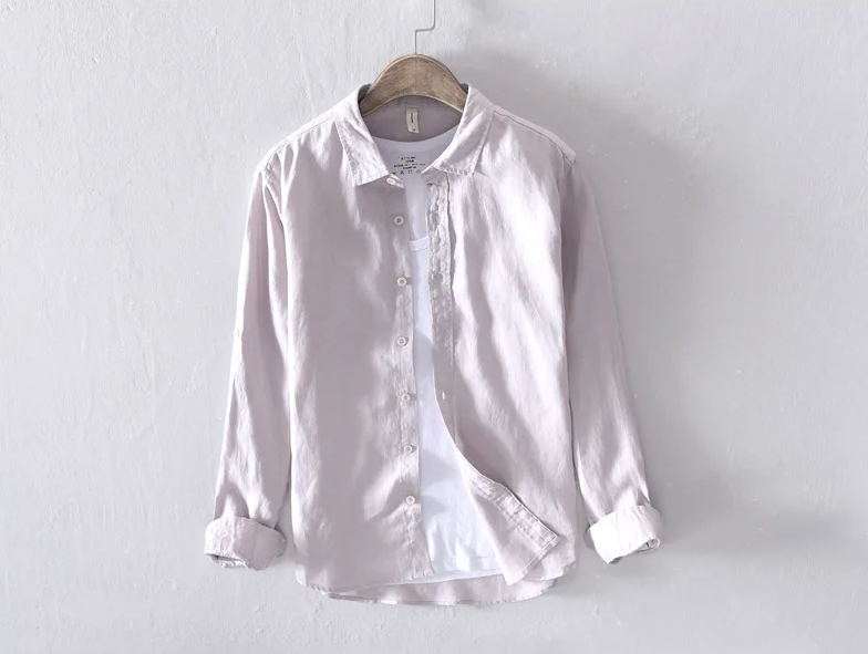 Long-Sleeved Shirt .  Linen