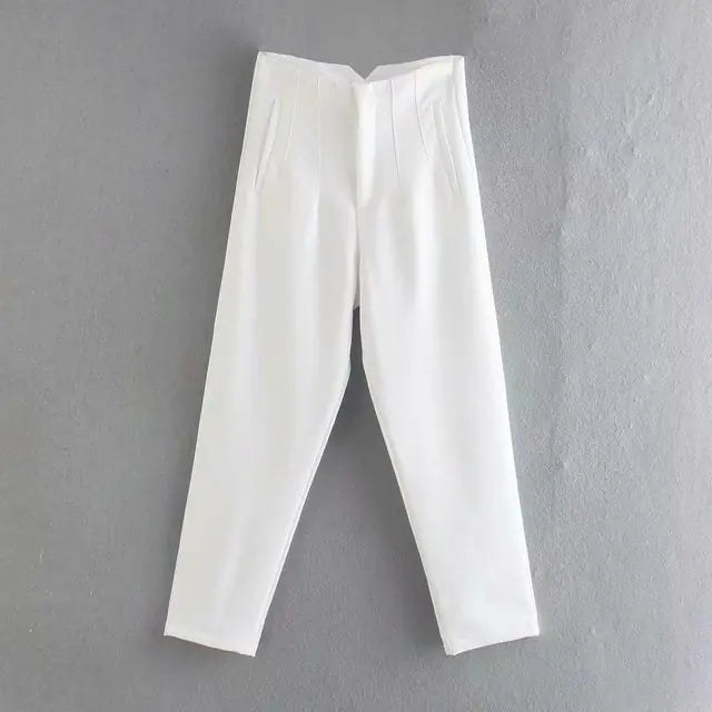 Chic Office Lady Straight Pants