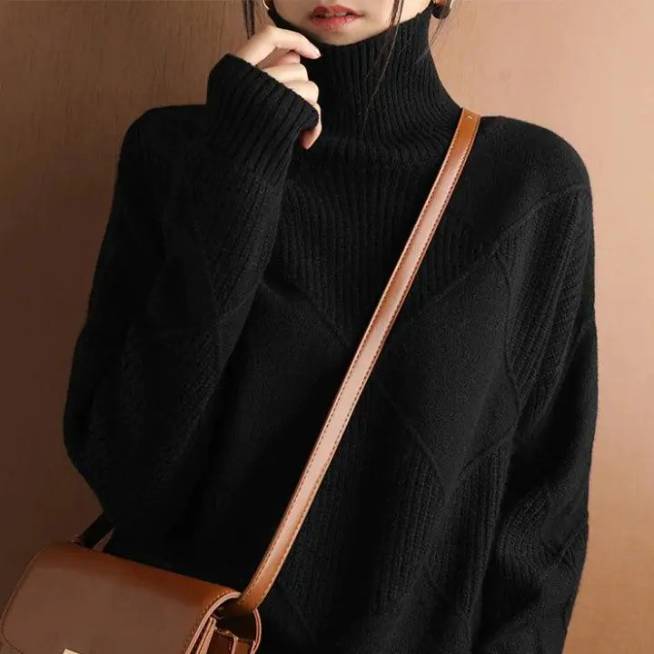 Turtle Neck Pullover Sweater