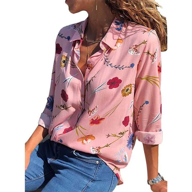 Flowy, classic, long-sleeve blouse, super versatile