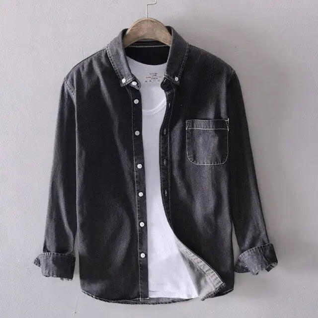 Cotton Denim Shirt (Unisex)