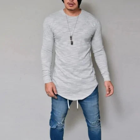 O-Neck Solid Casual Long Sleeve