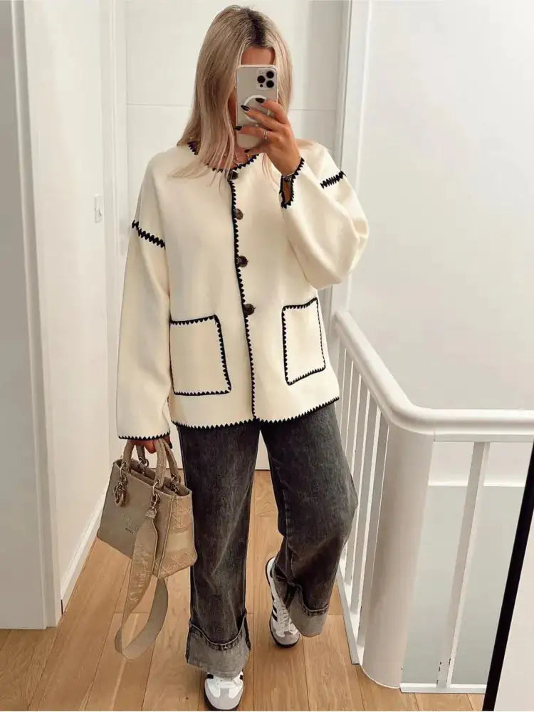 Fashionable Knit Cardigan Coat: Women's Winter Style