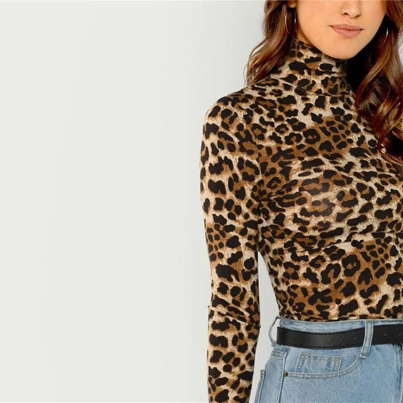 Leopard Print Tops For Women